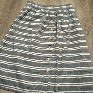 MADEWELL button down skirt